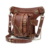 Gothic Steampunk Waist Bag Drop Leg Arm Bag Pack Waist Shoulder Fanny Pouch Bag