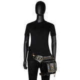 Gothic Steampunk Waist Bag Drop Leg Arm Bag Pack Waist Shoulder Fanny Pouch Bag