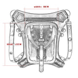 Gothic Steampunk Waist Bag Drop Leg Arm Bag Pack Waist Shoulder Fanny Pouch Bag