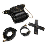 Gothic Steampunk Waist Bag Drop Leg Arm Bag Pack Waist Shoulder Fanny Pouch Bag