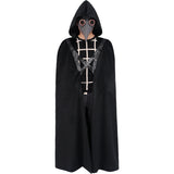 Halloween Plague Doctor Costume Steampunk Cosplay Party Costume Plague Doctor Mask for Men Women