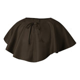 Halloween Short Cloak Witch Wizard Costume Outfit Unisex Adult Cape Solid Cloak Medieval Cosplay Cape for Men Women