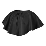 Halloween Short Cloak Witch Wizard Costume Outfit Unisex Adult Cape Solid Cloak Medieval Cosplay Cape for Men Women