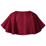 Halloween Short Cloak Witch Wizard Costume Outfit Unisex Adult Cape Solid Cloak Medieval Cosplay Cape for Men Women