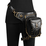 Halloween Steampunk Retro Motorcycle Rock Gothic Shoulder Waist Leg Bags Packs