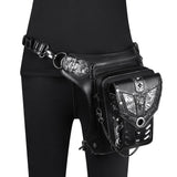 Halloween Steampunk Retro Motorcycle Rock Gothic Shoulder Waist Leg Bags Packs