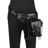 Halloween Steampunk Retro Motorcycle Rock Gothic Shoulder Waist Leg Bags Packs