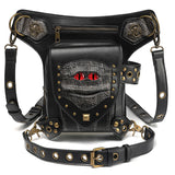 Halloween Steampunk Retro Motorcycle Rock Gothic Shoulder Waist Leg Bags Packs