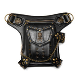 Halloween Steampunk Retro Motorcycle Rock Gothic Shoulder Waist Leg Bags Packs