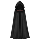 Hooded Cloak Adult Medieval Renaissance Costume with Hood Velvet Cape Halloween