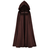 Hooded Cloak Adult Medieval Renaissance Costume with Hood Velvet Cape Halloween