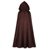 Hooded Cloak Adult Medieval Renaissance Costume with Hood Velvet Cape Halloween