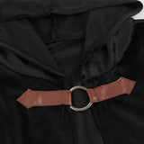 Hooded Cloak Adult Medieval Renaissance Costume with Hood Velvet Cape Halloween