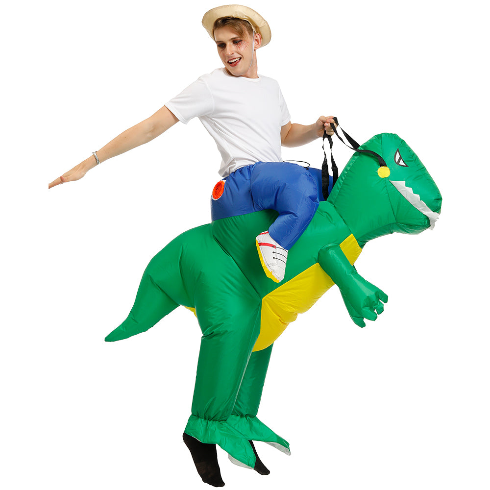 Kids Adult Inflatable Costume Inflatable Dinosaur Costume T-Rex Fancy Dress Halloween Blow up Costumes Red Dinosaur Costume