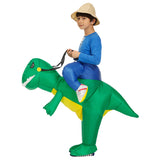 Kids Adult Inflatable Costume Inflatable Dinosaur Costume T-Rex Fancy Dress Halloween Blow up Costumes Red Dinosaur Costume
