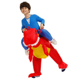 Kids Adult Inflatable Costume Inflatable Dinosaur Costume T-Rex Fancy Dress Halloween Blow up Costumes Red Dinosaur Costume