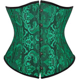 Ladies Classic Elegant Flower Tapestry Brocade Underbust Corset