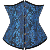 Ladies Classic Elegant Flower Tapestry Brocade Underbust Corset