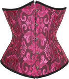 Ladies Classic Elegant Flower Tapestry Brocade Underbust Corset