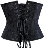 Ladies Classic Elegant Flower Tapestry Brocade Underbust Corset