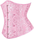 Ladies Classic Elegant Flower Tapestry Brocade Underbust Corset