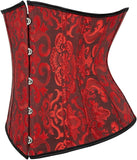 Ladies Classic Elegant Flower Tapestry Brocade Underbust Corset