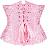 Ladies Classic Elegant Flower Tapestry Brocade Underbust Corset