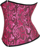 Ladies Classic Elegant Flower Tapestry Brocade Underbust Corset