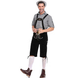 Lederhosen Men German Bavarian Oktoberfest Leather Trousers Costume