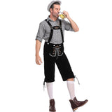 Lederhosen Men German Bavarian Oktoberfest Leather Trousers Costume