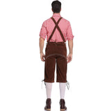 Lederhosen Men German Bavarian Oktoberfest Leather Trousers Costume