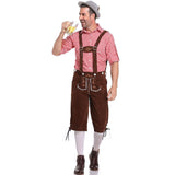 Lederhosen Men German Bavarian Oktoberfest Leather Trousers Costume