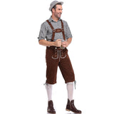 Lederhosen Men German Bavarian Oktoberfest Leather Trousers Costume