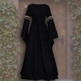 Medieval Dress for Women Vintage Renaissance Costumes Pirate Peasant Dresses Floor Length Halloween Long Dresses