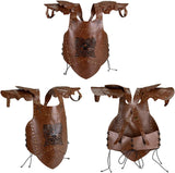 Medieval Faux Leather Chest Armor Retro Mercenary Knight Archer Body Armor Adjustable Vest Armour for Ren Faire