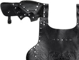 Medieval Faux Leather Chest Armor Retro Mercenary Knight Archer Body Armor Adjustable Vest Armour for Ren Faire