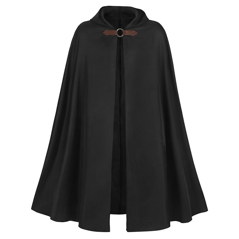 Medieval Knight Renaissance Medieval Priest Monk Robe-Hooded Cap Cloak