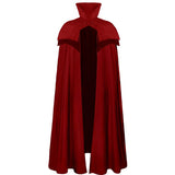 Medieval Men's Cloak with Jacquard Double-Layered Shawl Gothic Pirate Vampire Cloak