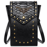 Medieval Punk Crossbody Bag Shoulder Purse Leather Belt Pouch Waist Bag