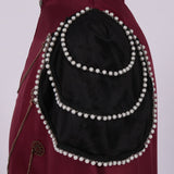 Medieval Royal Hooded Cloak Steampunk Cape with Chain Renaissance Robe Halloween Costume