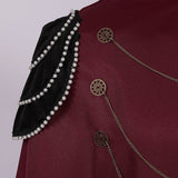 Medieval Royal Hooded Cloak Steampunk Cape with Chain Renaissance Robe Halloween Costume