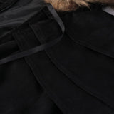 Medieval Viking Fur Cape Costume for Men Steampunk Renaissance King Cloak Robe for LARP Cosplay Halloween Costume