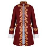 Men Colonial Military Tailcoat, 18th Century Medieval Regency Jacket, Renaissance Steampunk Victorian Halloween Coat