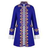 Men Colonial Military Tailcoat, 18th Century Medieval Regency Jacket, Renaissance Steampunk Victorian Halloween Coat