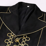 Men Steampunk Gothic Blazer Jacket Coat Vintage Halloween Jacket Outwear