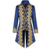 Men Steampunk Medieval Jacket Gothic Victorian Frock Coat Uniform