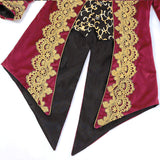 Men Steampunk Medieval Jacket Gothic Victorian Frock Coat Uniform