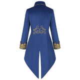 Men Steampunk Medieval Jacket Gothic Victorian Frock Coat Uniform