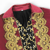 Men Steampunk Medieval Jacket Gothic Victorian Frock Coat Uniform