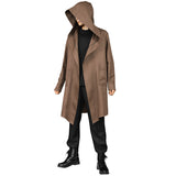 Men Tunic Hooded Robe Cloak Knight Fancy Cool Cosplay Costume Halloween Costume Tunic Hoodies Robe Cosplay Capes